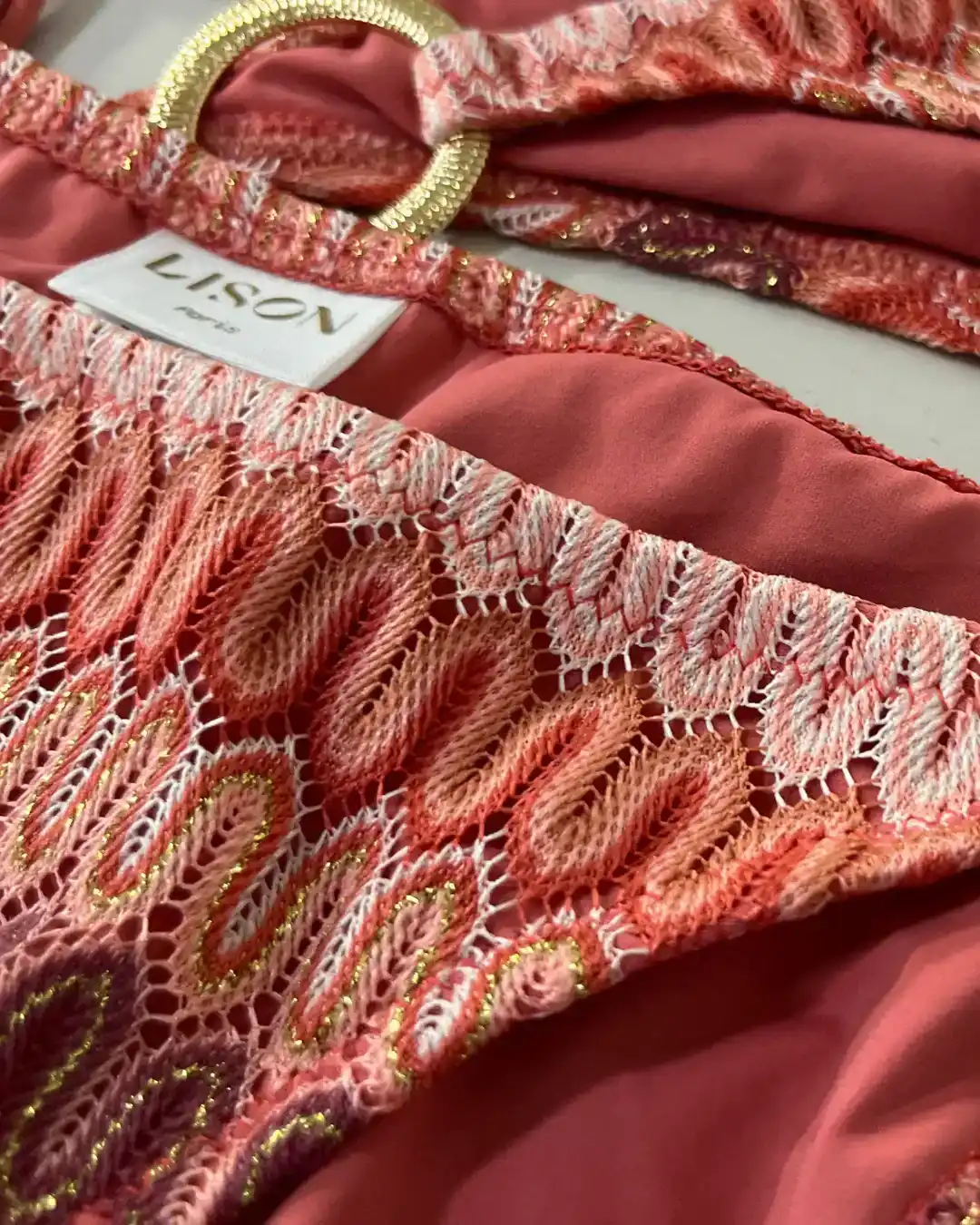 Bas de maillot de bain femme, crochet corail  | SUNSET - Image 7