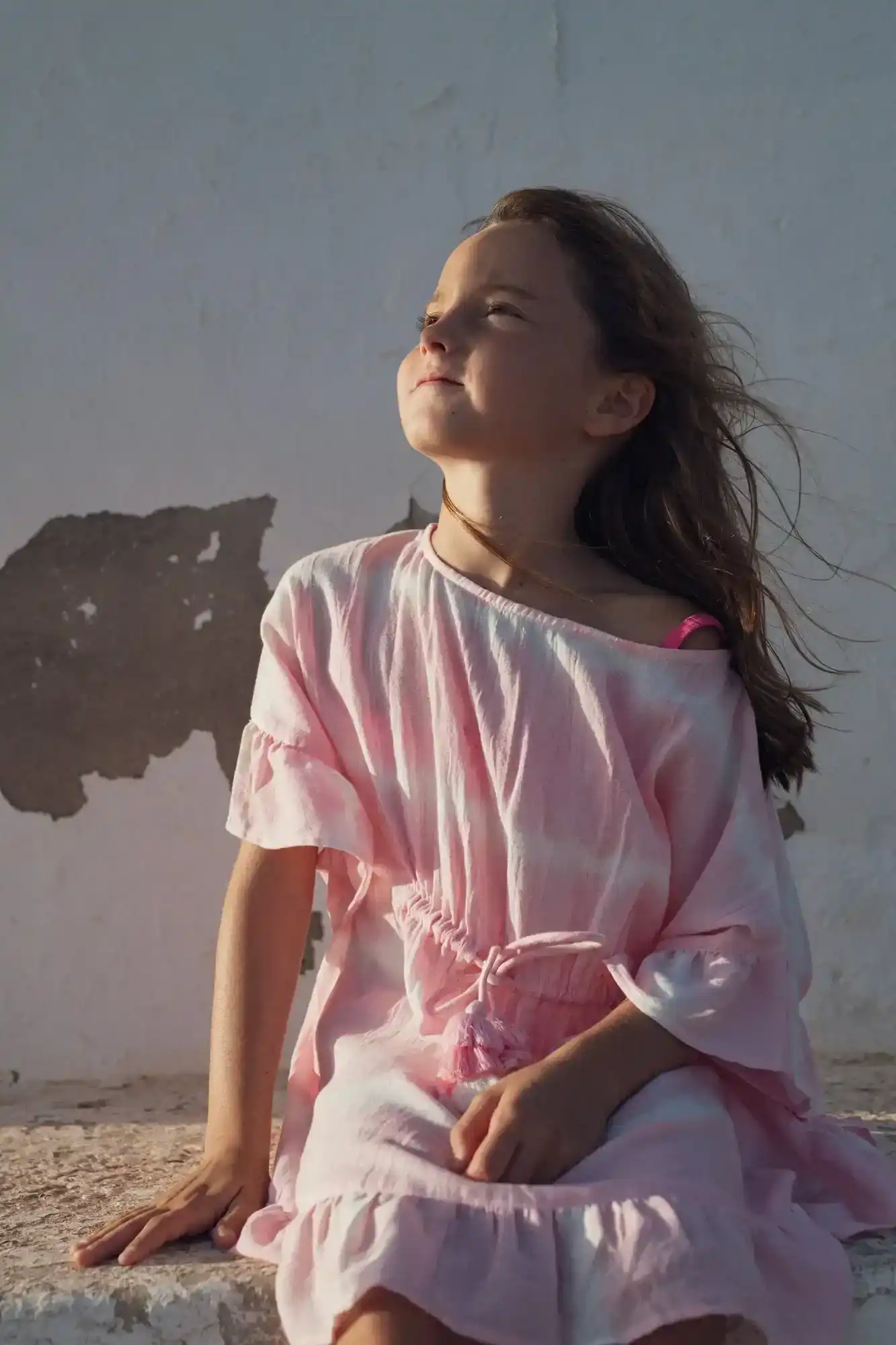 Caftan filles Tie Dye, rose | DIABOLO - Image 3