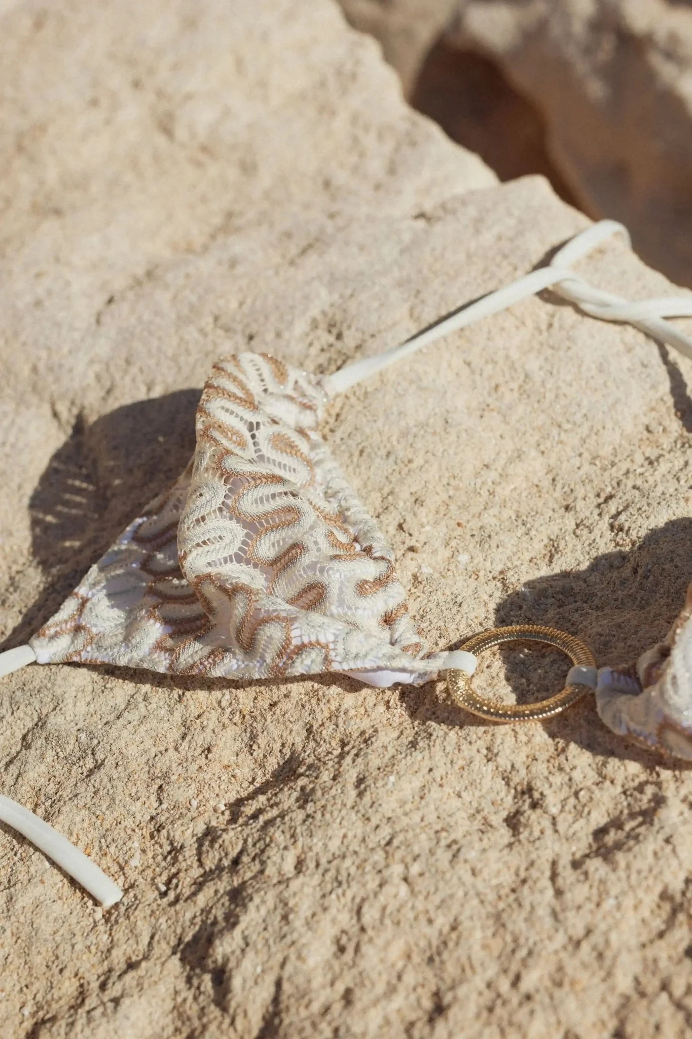 Haut de Bikini femme, crochet blanc | SUNSET - Image 5