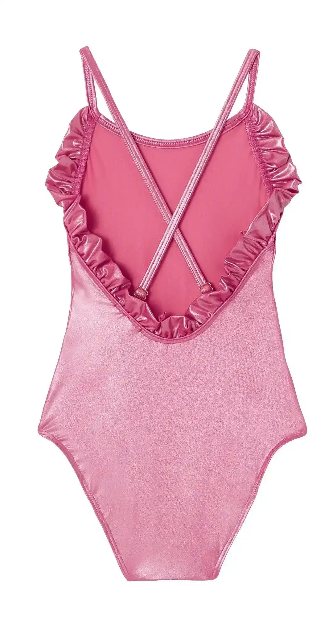 Maillot de bain une pièce fille irisé rose | SORBET 1P - Image 3
